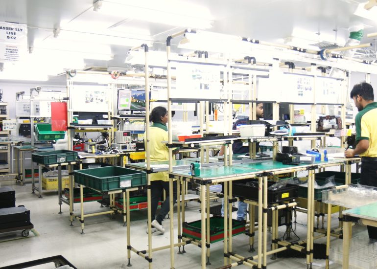 Electronic manufacturing services assembly line at Allied Hori